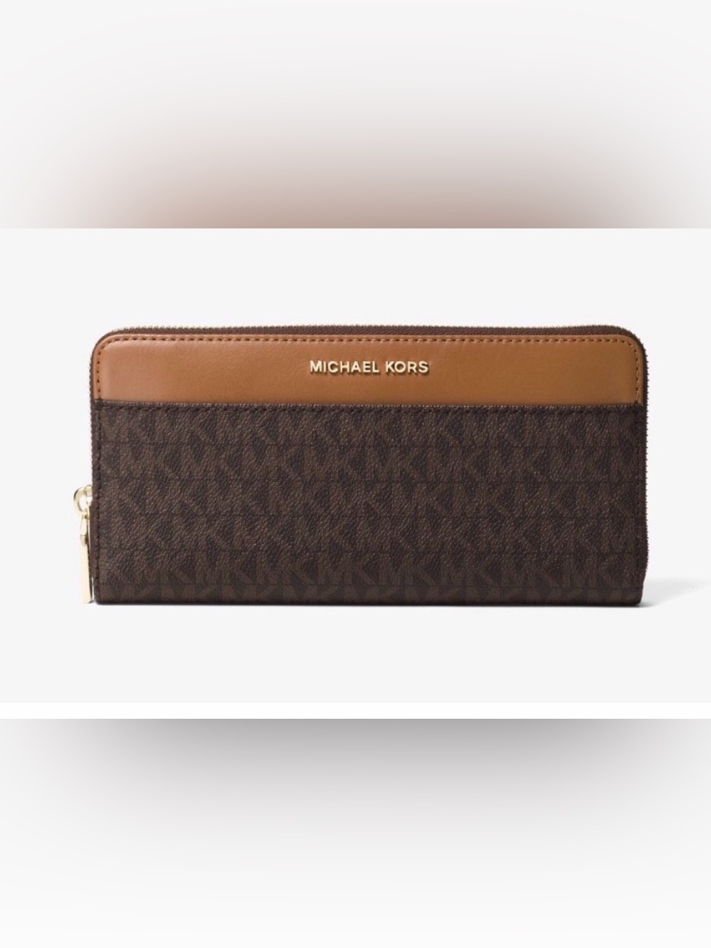 Michael kors NEW No tags Mercer logo continental wallet Brown